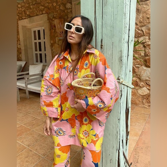 NWOT Zara multicolored floral print SET πΈ - Picture 3 of 10